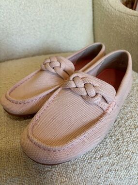 Rothy's Pink Canvas Slip-On Loafers